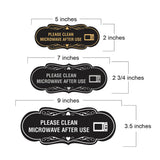 Signs ByLITA Designer Please Clean Microwave After Use Wall or Door Sign