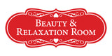 Signs ByLITA Designer Beauty & Relaxation Room Wall or Door Sign