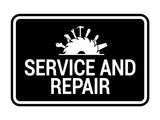 Signs ByLITA Classic Framed Service and Repair Wall or Door Sign