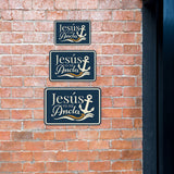 Classic Framed Plus Jesús es mi Ancla — Jesus Is My Anchor Door or Wall Sign | Spanish - Inspirational & Scripture Signs