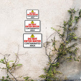 Classic Framed Plus Do Not Enter Water – Contaminated Area Door or Wall Sign | Miscellaneous Warning Signs - Industrial & Construction