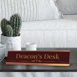 Church Office Staff Role Desk Signs 2 x 10" Plastic Desk Sign