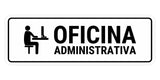 Standard Plus Oficina Administrativa Door or Wall Sign | Spanish | Office Business Sign