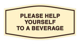Fancy Please Help Yourself To A Beverage Wall or Door Sign