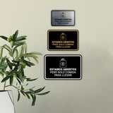 Signs ByLITA Classic Framed Estamos abiertos pero solo comida para llevar Door or Wall Sign