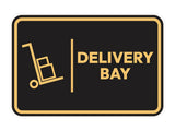 Signs ByLITA Classic Framed Delivery Bay Door or Wall Sign Easy Installation | Health And Safety | Building And Hospitality Signs