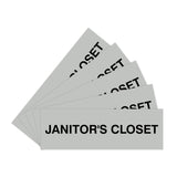 Basic Janitor's Closet Door/Wall Sign (Multipack)