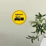 Circle Plus Forklifts Wall or Door Sign | Easy Installation | Office Warning Signage