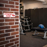 Standard Fitness Room Wall or Door Sign