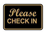 Signs ByLITA Classic Framed, Please Check In Wall or Door Sign