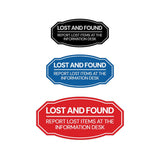 Signs ByLITA Victorian Lost and Found Report Lost Items at the Information Desk Sign | Easy Installation | Elegant Design Wall or Door Sign