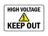 Classic Framed Plus High Voltage — Keep Out — Wall or Door Sign | Safety & PPE - Sign