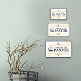 Classic Framed Plus Oficina del Pastor — Pastor's Office Door or Wall Sign | Spanish - Church Room & Area Signs