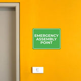 Classic Framed Plus Emergency Assembly Point Door or Wall Sign | Health and Safety Workplace Warning