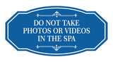 Signs ByLITA Victorian Do not Take Photos Or Videos In The Spa Wall or Door Sign