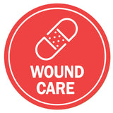Circle Plus Wound Care Wall or Door Sign | Easy Installation | Business & Studio Signage