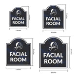 Facial Room' Headstone ? Wall/Door Restroom & Hygiene Sign