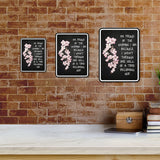 Portrait Round Plus I'm Proud Of The Woman I Am Because I Went Through One Hell Of A Time Becoming Her Wall or Door Sign | Motivational Home Decor