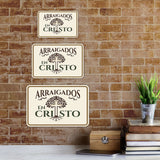 Classic Framed Plus Arraigados en Cristo — Rooted in Christ Door or Wall Sign | Spanish - Inspirational & Scripture Signs