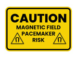 Classic Framed Plus Caution: Magnetic Field – Pacemaker Risk Door or Wall Sign | Miscellaneous Warning Signs - Industrial & Construction