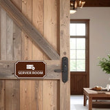 Notched Standard SERVER ROOM Wall or Door Sign | Commercial Safety & Facility Signs