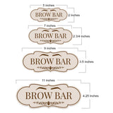 Designer Plus Brow Bar — Wall or Door Sign | Treatment Room - Sign