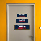 Standard Plus Caution Swinging Door Please Keep Clear Wall or Door Sign | Home & Office Décor