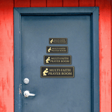 Standard Plus Multi-Faith Prayer Room Wall or Door Sign | Religious Worship Signage
