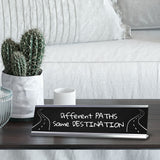 Different Paths, Same Destination Silver Frame Desk Sign (2x8") | Classroom Special Needs Support