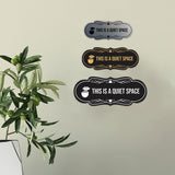 Signs ByLITA Designer This is a Quiet Space Wall or Door Sign