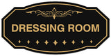 Signs ByLITA Victorian Dressing Room Wall or Door Sign - Laser-Engraved Lettering | Durable ABS Plastic | Vibrant Colors | Powerful Foam Tape