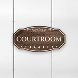 Victorian Plus Courtroom Wall or Door Sign | Legal and Courtroom Signage