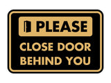 Classic Framed Please Close Door Behind You Wall or Door Sign