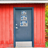 Classic Framed Plus Aviso El Pasillo Debe Mantenerse Despejado Todo El Tiempo Door or Wall Sign | Spanish Business Signage