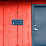 All Property Is Left at The Owner's Risk Management Is Not Responsible For Property Stolen or Damaged. 5" x 10" Hanging Wall or Door Sign | Motivational Safety Signs