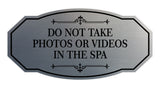 Signs ByLITA Victorian Do not Take Photos Or Videos In The Spa Wall or Door Sign