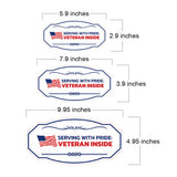Victorian Plus Serving with Pride: Veteran Inside Wall or Door Sign| Easy Installation | Disclaimer Waiver Notice