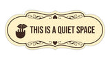 Signs ByLITA Designer This is a Quiet Space Wall or Door Sign