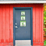 Square Plus Attention All Deliveries in Rear Wall or Door Sign | Health & Safety Warehouse Business Signage