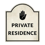 Private Residence' Headstone - Wall or Door Signs ? Access & Control Sign