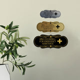 Signs ByLITA Designer Ring Doorbell for Emergency Assistance Wall or Door Sign