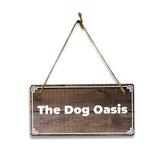 Business Office and Home Signs | Rustic Oak Wood 5 x 10" Hanging Signs