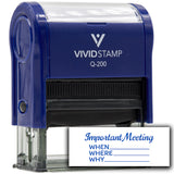 All Quality Important Meeting When Where Why Agenda Planning Stamps