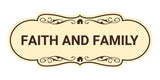 Designer Faith and Family Wall or Door Sign