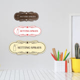 Signs ByLITA Designer Setting Sprays Makeup Area Wall or Door Sign
