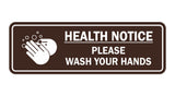 Standard Health Notice Please Wash Your Hands Sign