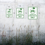 Portrait Round Plus Parking For Hybrid Vehicles Only Door or Wall Sign | Electric Vehicle Charging Station | Parking