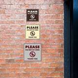 Signs ByLITA Square Please Do Not Sit Here Thank You Door or Wall Sign | Public Signage