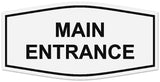 Signs ByLITA Fancy Main Entrance Sign - LEGIBLE Lettering | Durable ABS Plastic | Vibrant Colors | Powerful Foam Tape