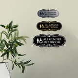 Signs ByLITA Designer All Gender Room Restroom Wall or Door Sign